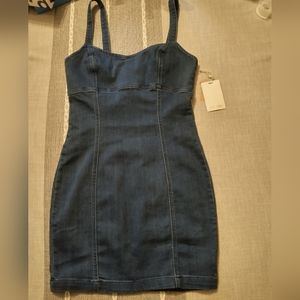 Mele E Pere fitted denim dress